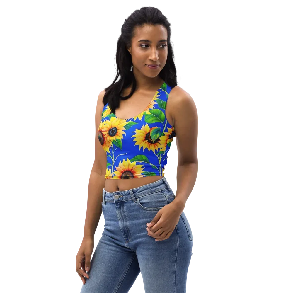 Sunlit Canopy on Crop Top — Left Front