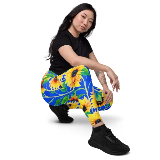 Sunlit Canopy on a Leggings with Pockets