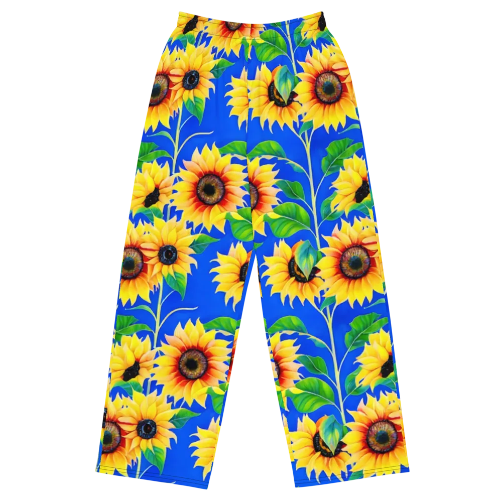 Sunlit Canopy on Wide-Leg Pants — Front
