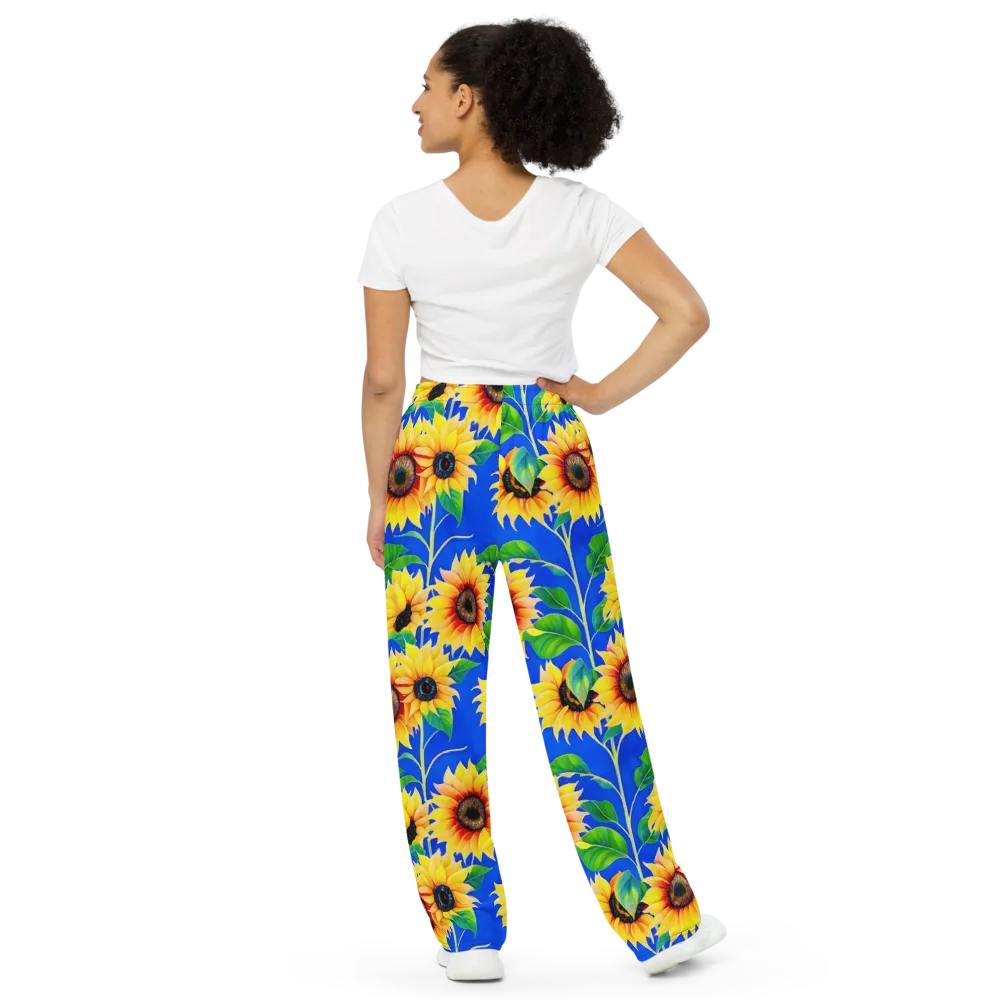 Sunlit Canopy on Wide-Leg Pants — Back