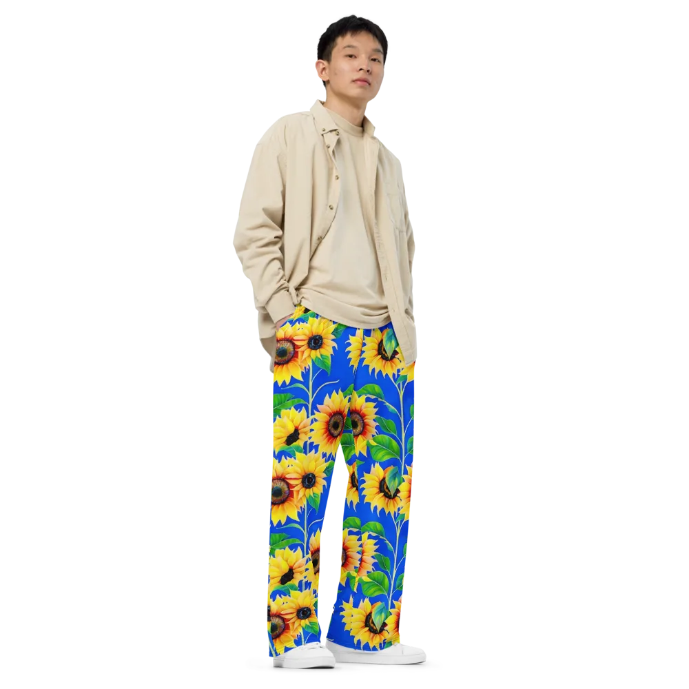 Sunlit Canopy on Wide-Leg Pants — Right Front