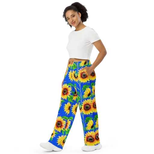 Sunlit Canopy on a Wide-Leg Pants