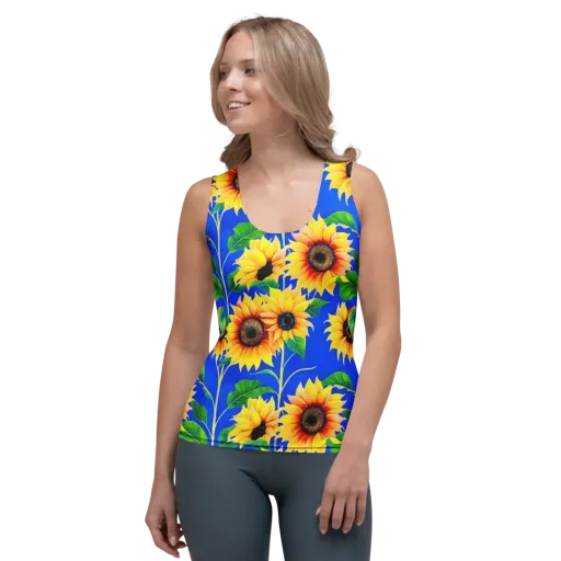 Sunlit Canopy on a Women's Tank Top