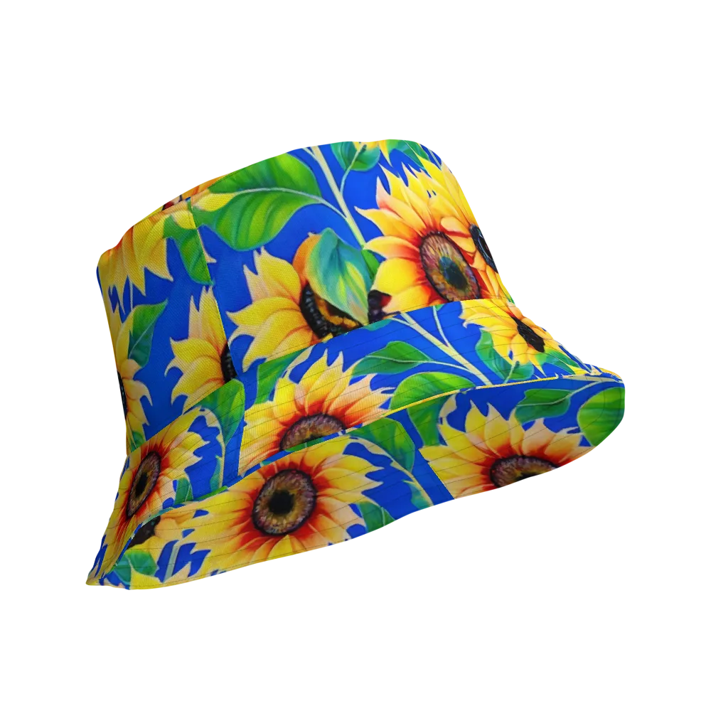 Sunlit Canopy on Reversible Bucket Hat — Product details Outside