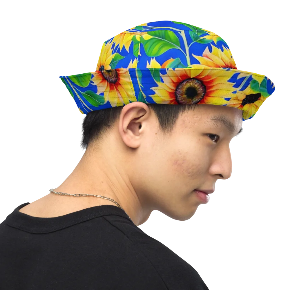 Sunlit Canopy on Reversible Bucket Hat — Right Outside