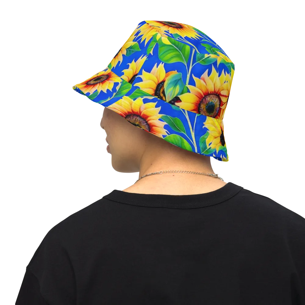 Sunlit Canopy on Reversible Bucket Hat — Back Inside