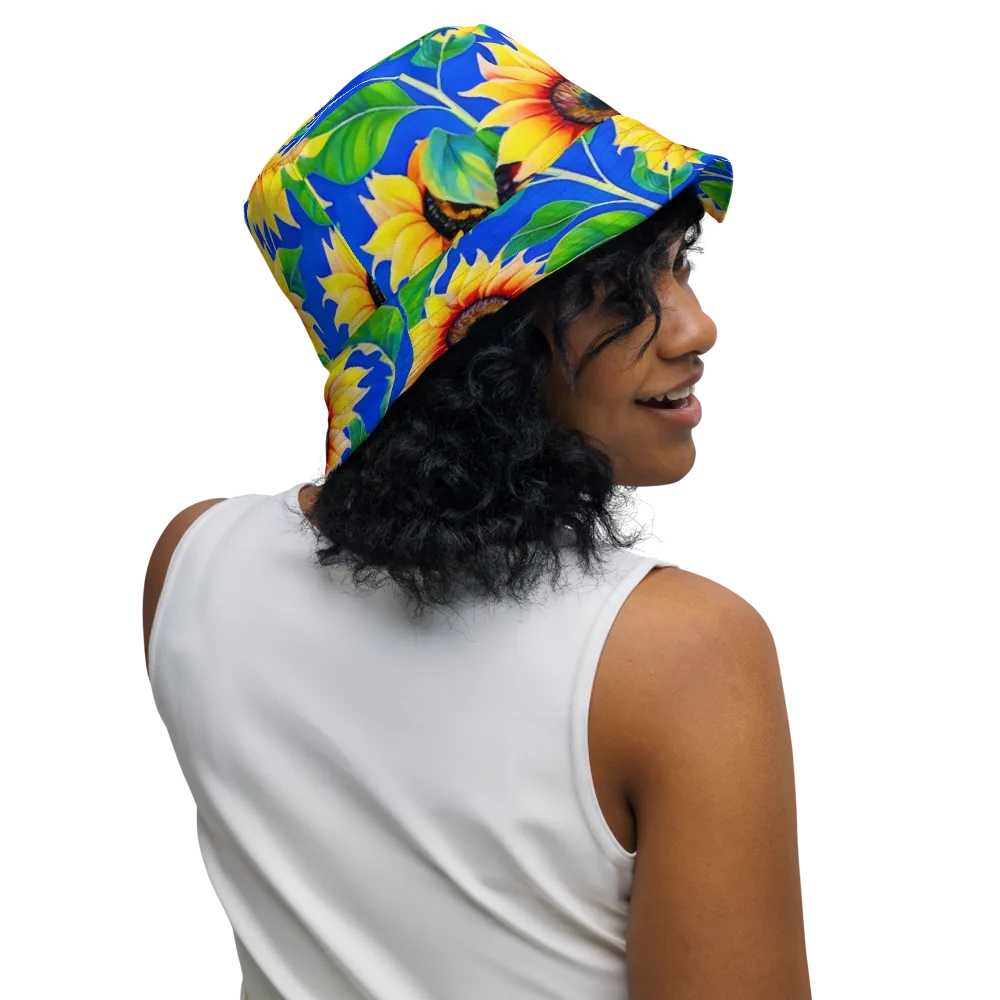 Sunlit Canopy on Reversible Bucket Hat — Right Outside