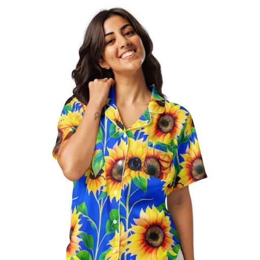 Sunlit Canopy on a Women's Short Sleeve Pajama Top