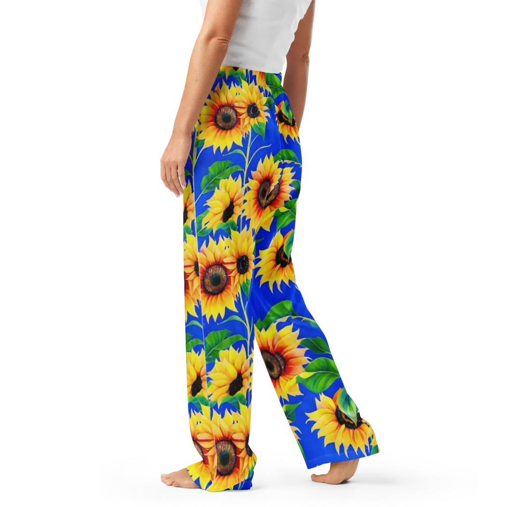 Sunlit Canopy on Women's Pajama Pants — Left