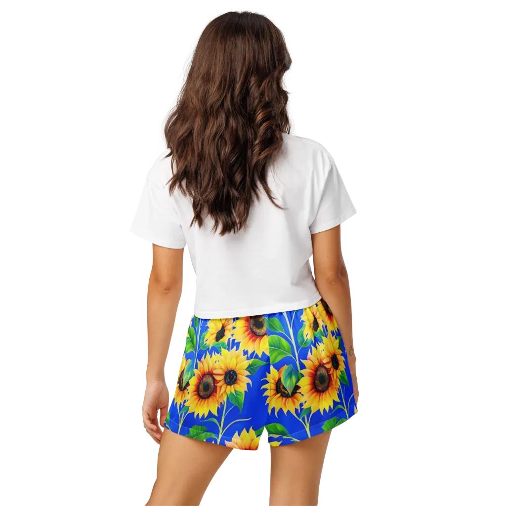 Sunlit Canopy on Women's Pajama Shorts — Back