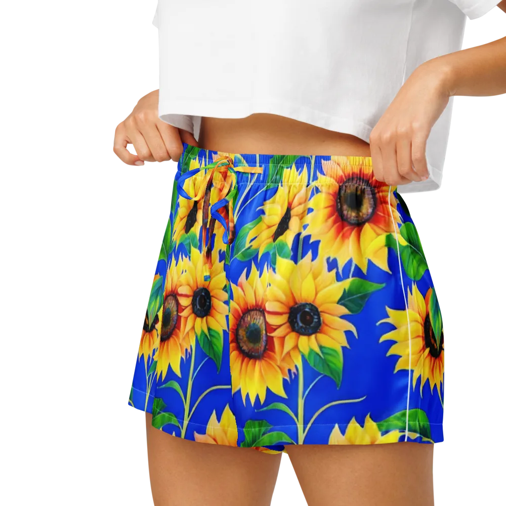 Sunlit Canopy on Women's Pajama Shorts — Left