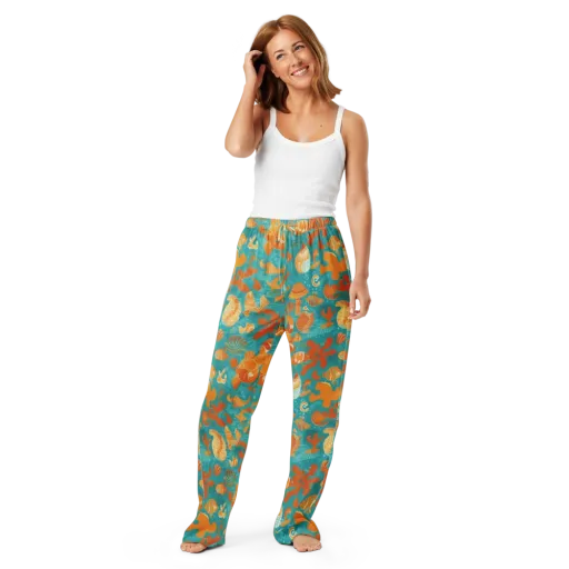 Tidepool Tangerine on a Women's Pajama Pants