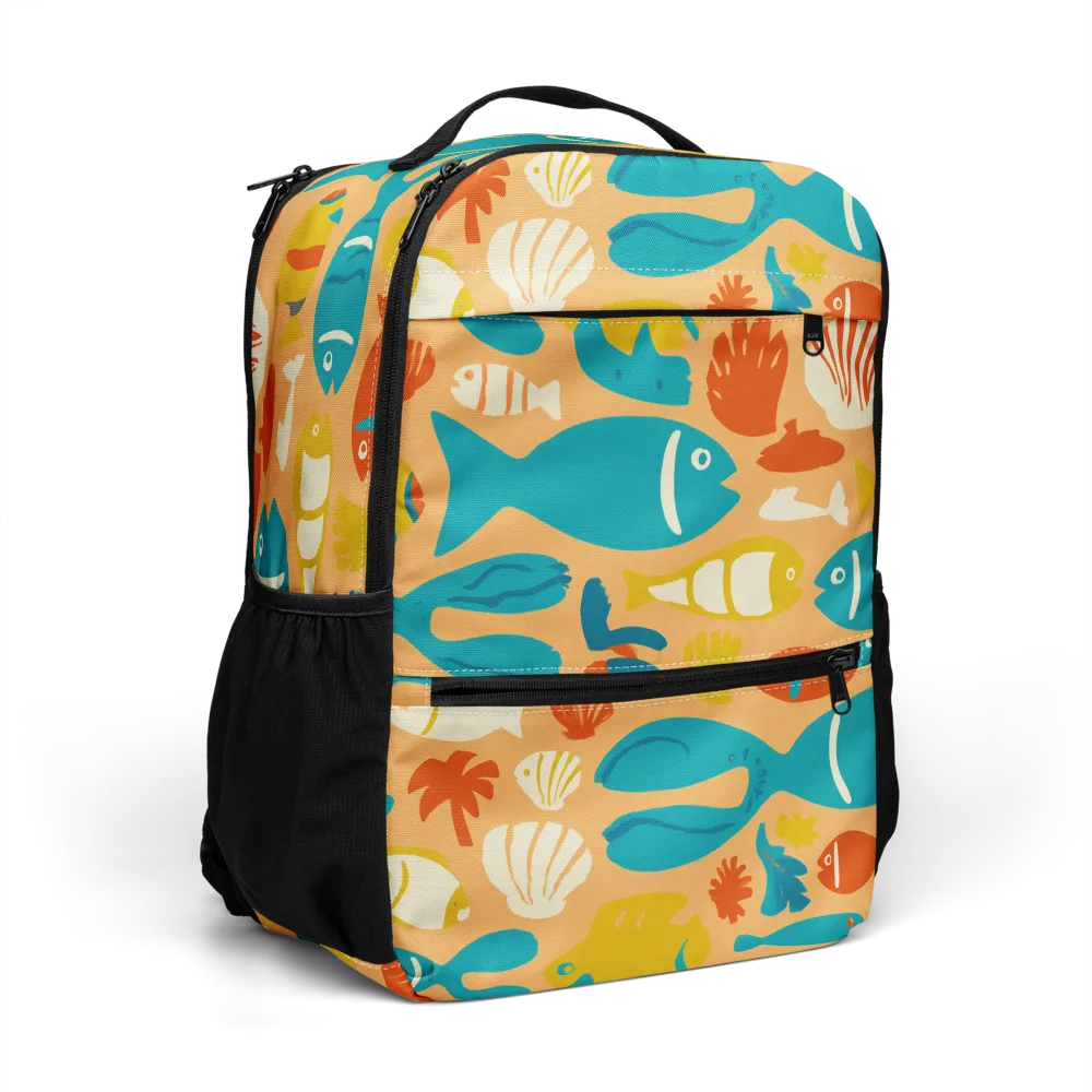 Marigold Lagoon on Utility Backpack — Right Front
