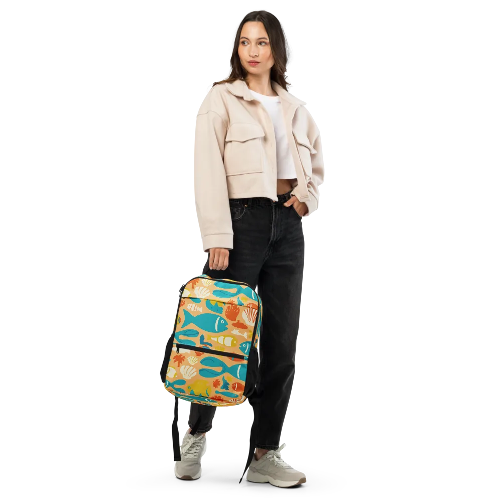 Marigold Lagoon on Utility Backpack — Front