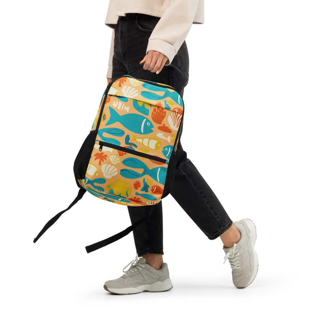 Marigold Lagoon on Utility Backpack — Front