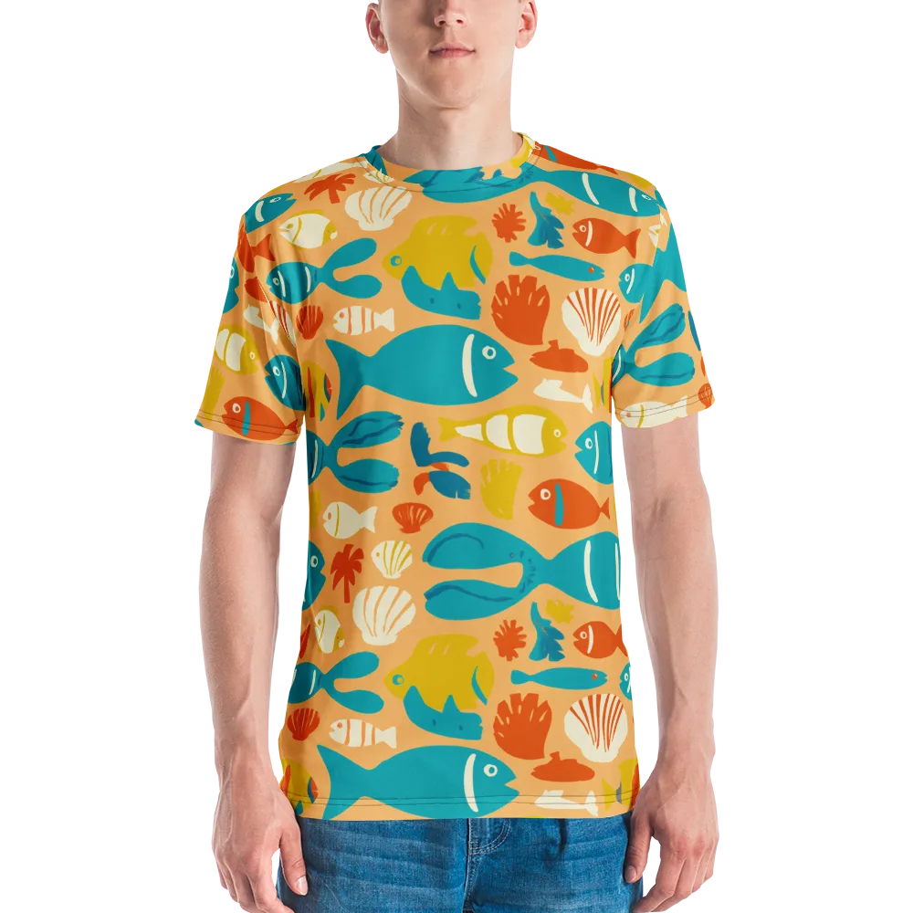 Marigold Lagoon on Men's Crew Neck T-Shirt — Front
