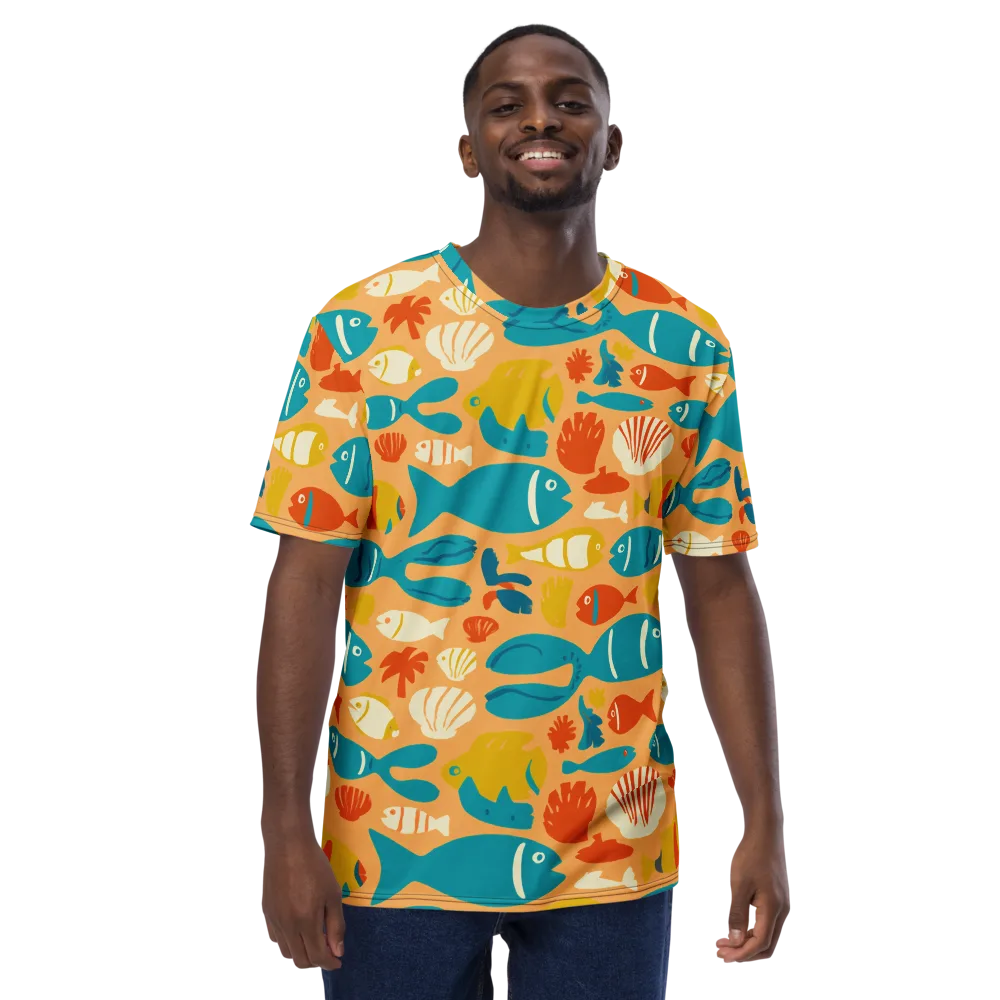 Marigold Lagoon on Men's Crew Neck T-Shirt — Front