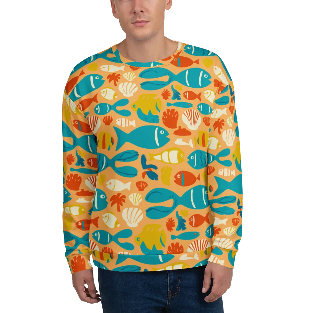 Marigold Lagoon on Sweatshirt — Front