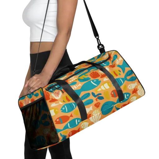 Marigold Lagoon on a Duffle Bag