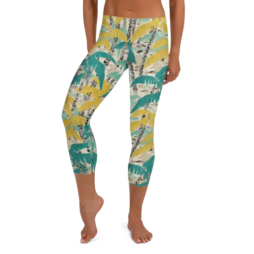 Lagoon Canopy on a Capri Leggings