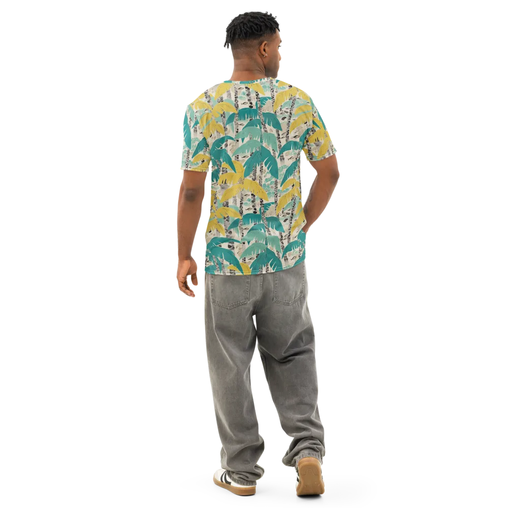 Lagoon Canopy on Men's Cotton Crew Neck T-Shirt — Back