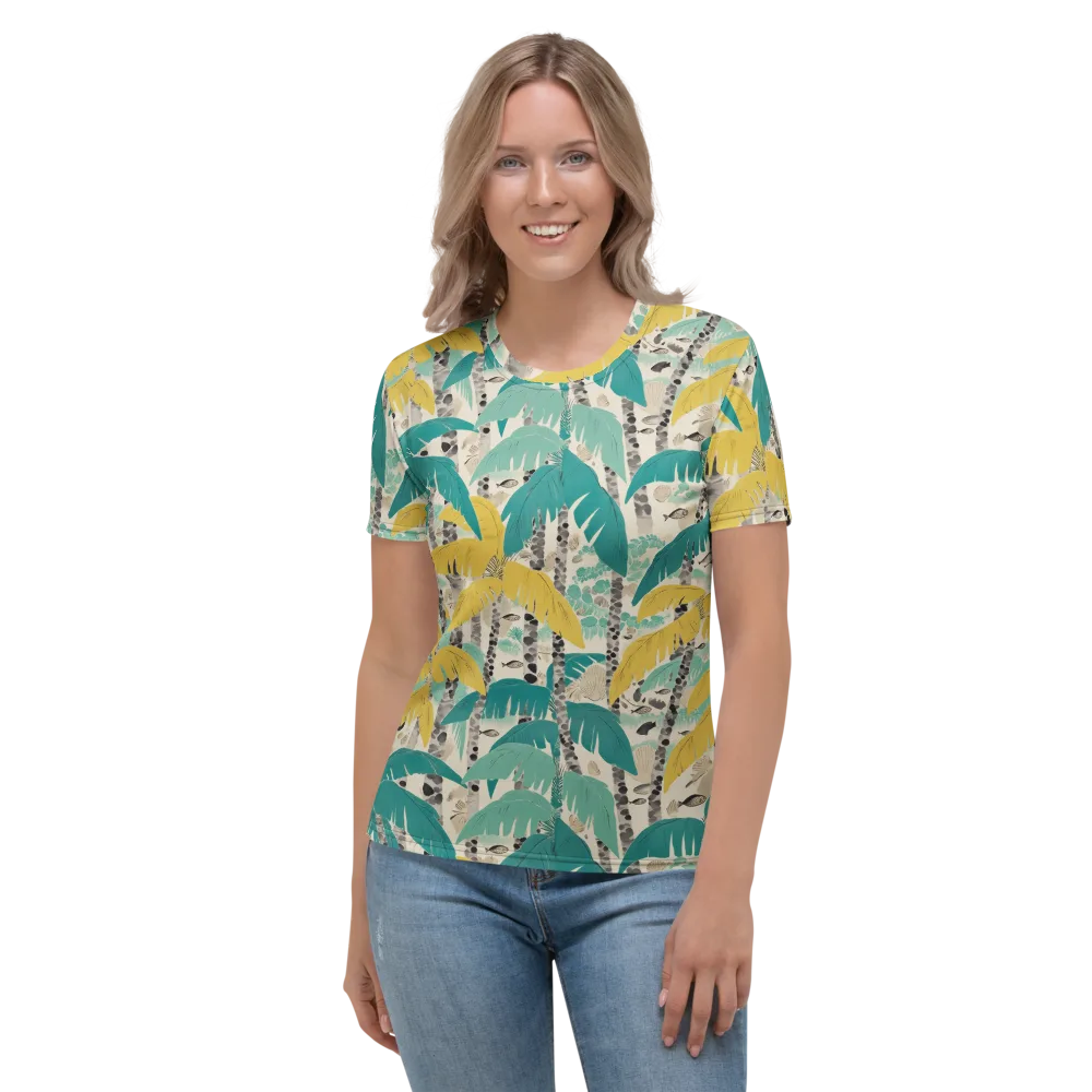 Lagoon Canopy on Women's Crew Neck T-Shirt — Front