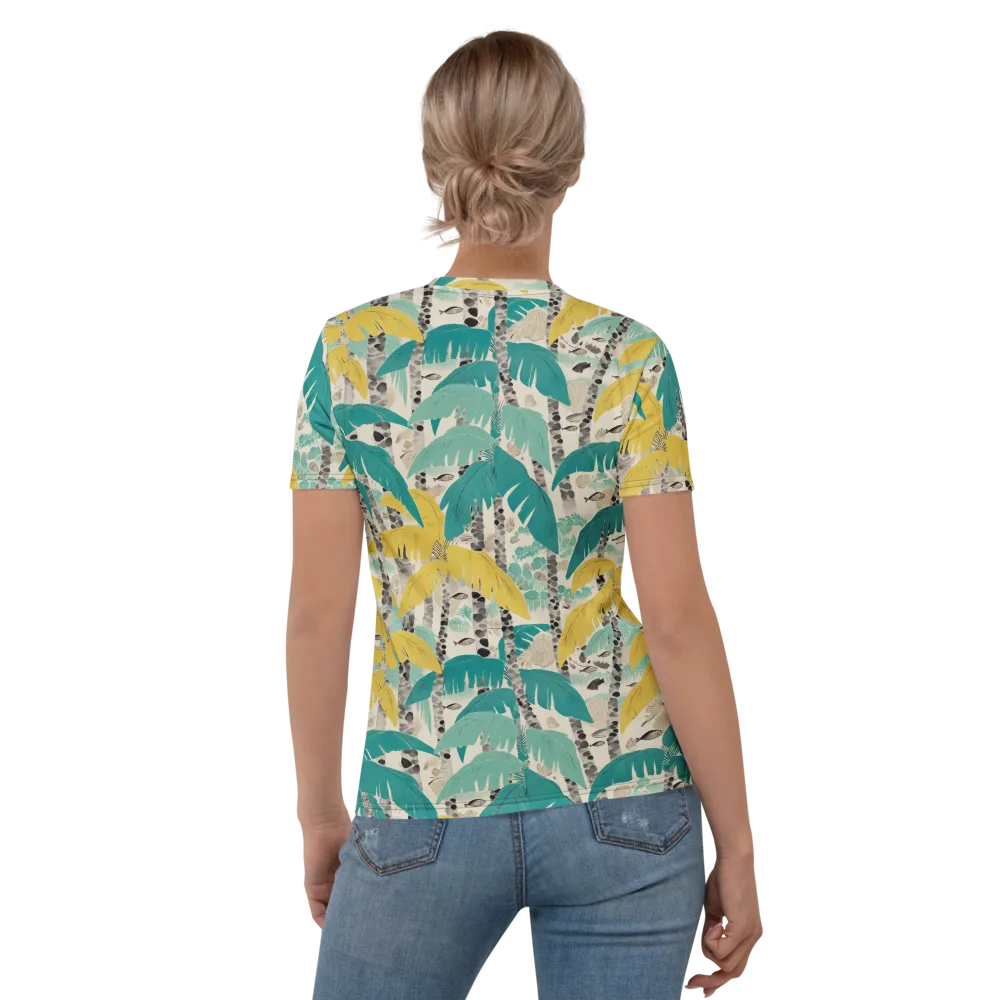 Lagoon Canopy on Women's Crew Neck T-Shirt — Back