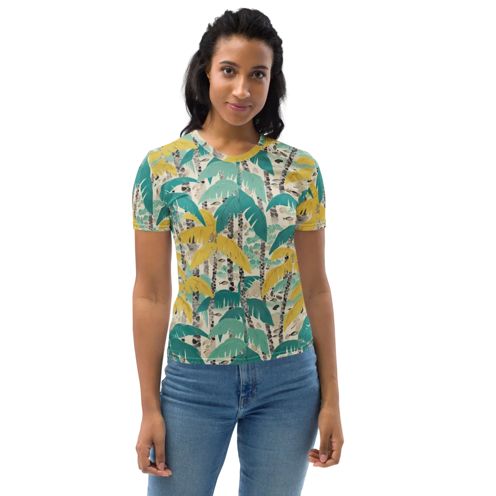 Lagoon Canopy on Women's Crew Neck T-Shirt — Front