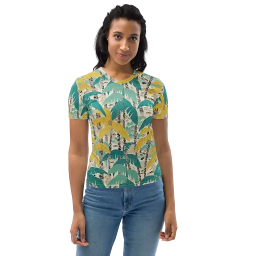 Lagoon Canopy on a Women's Crew Neck T-Shirt