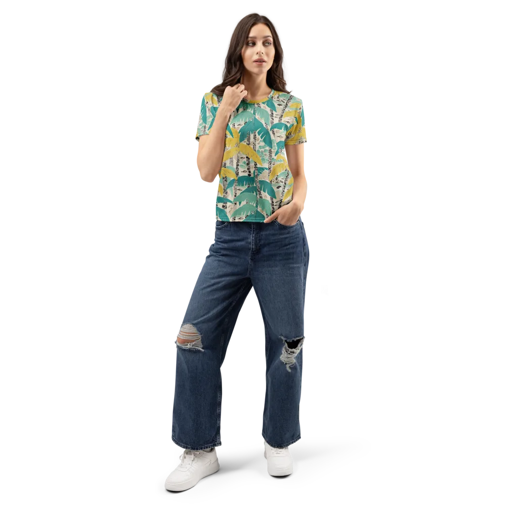 Lagoon Canopy on Women's Crew Neck T-Shirt — Front