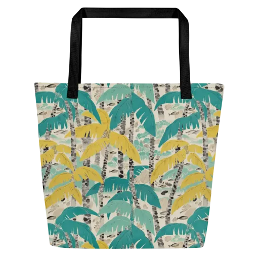 Lagoon Canopy on a Large Tote Bag W/ Pocket