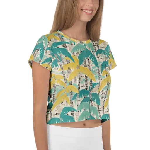 Lagoon Canopy on a Crop Tee