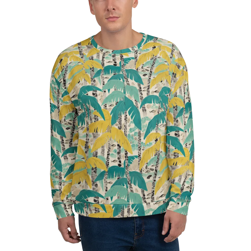 Lagoon Canopy on Sweatshirt — Front