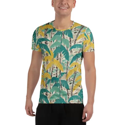 Lagoon Canopy on a Men's Athletic T-Shirt