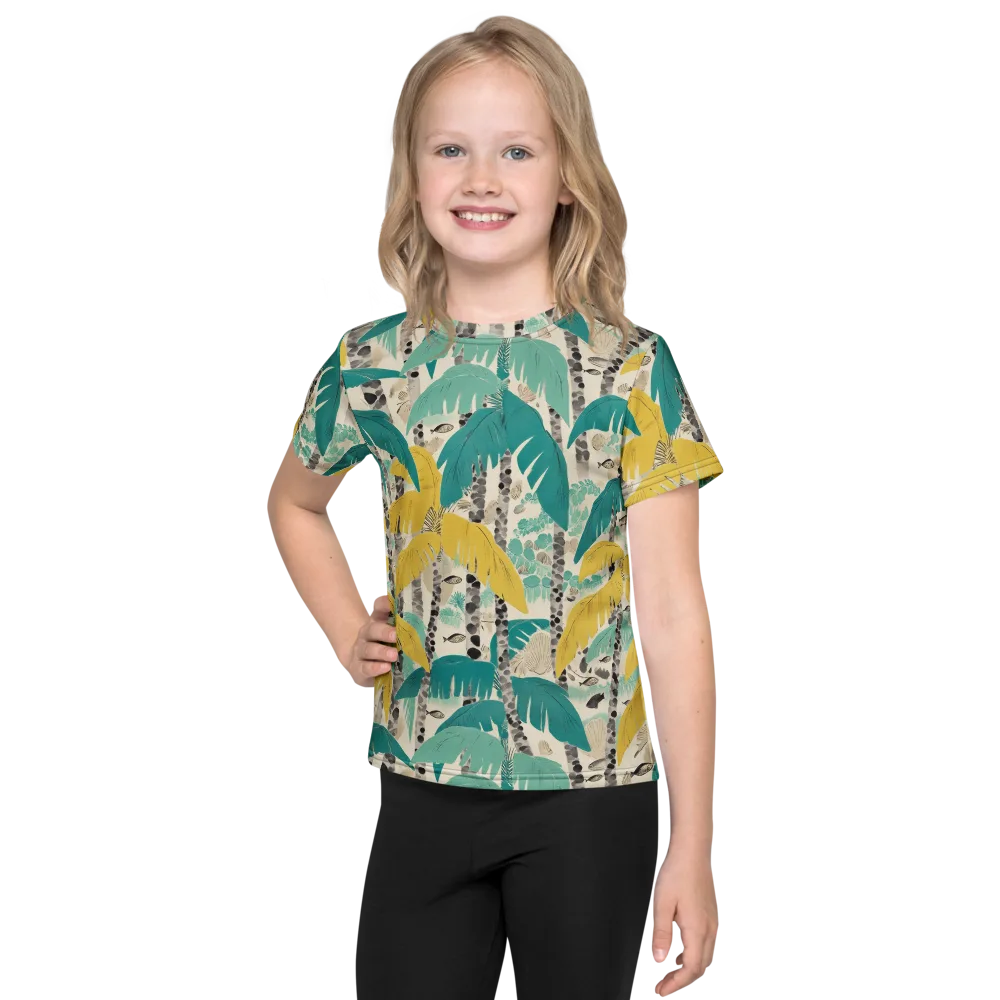 Lagoon Canopy on Kids Crew Neck T-Shirt — Front
