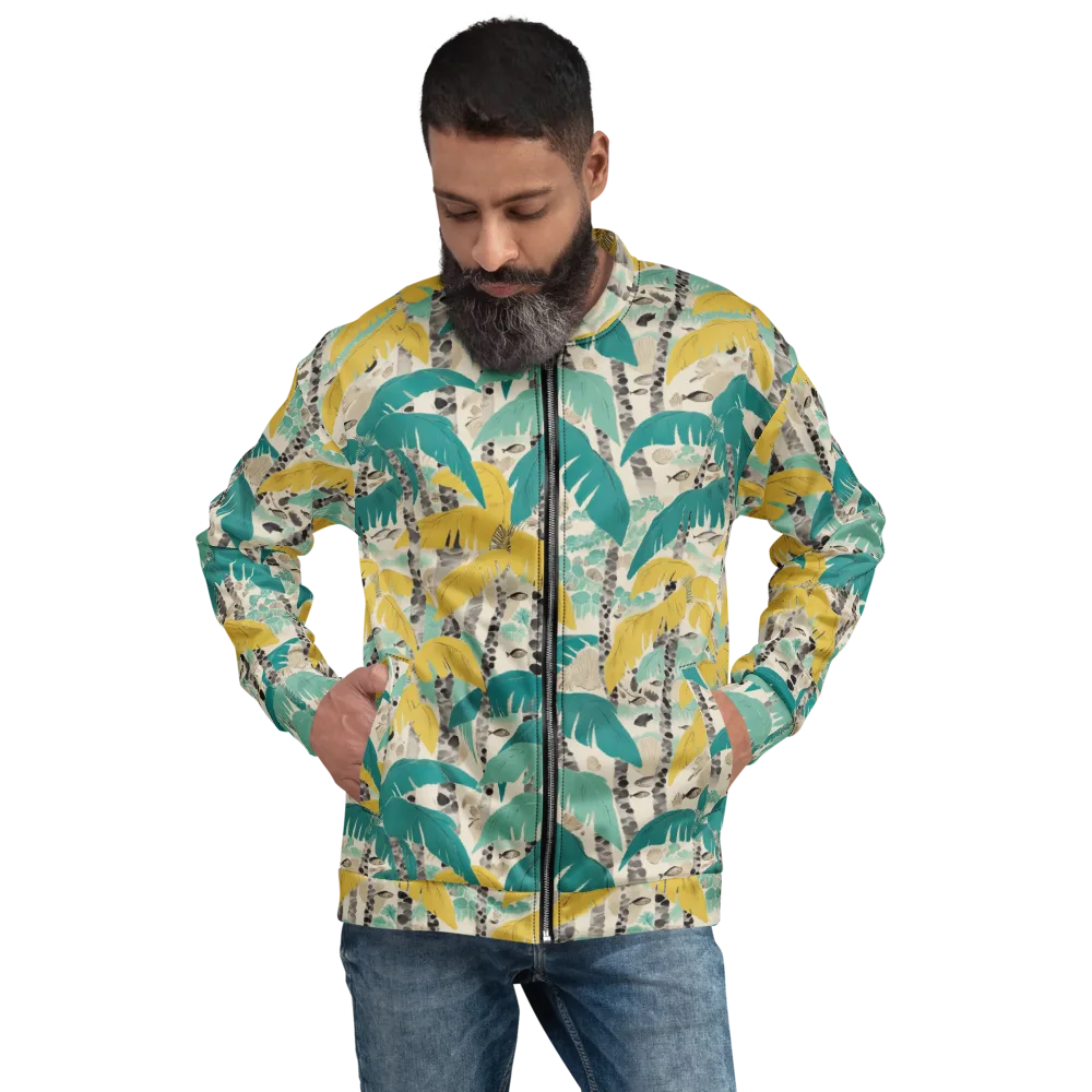 Lagoon Canopy on Bomber Jacket — Front