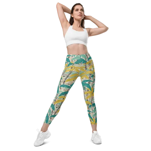Lagoon Canopy on a Leggings with Pockets