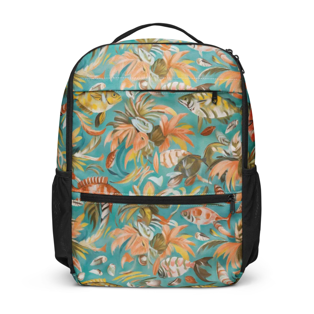 Tropical Undertow on Utility Backpack — Front