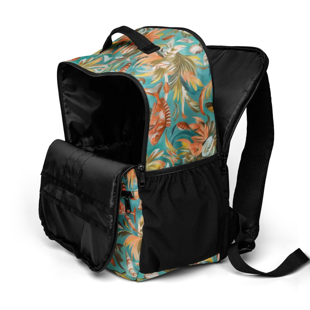 Tropical Undertow on Utility Backpack — Product details 2