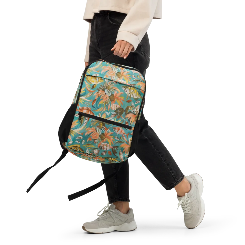 Tropical Undertow on Utility Backpack — Front
