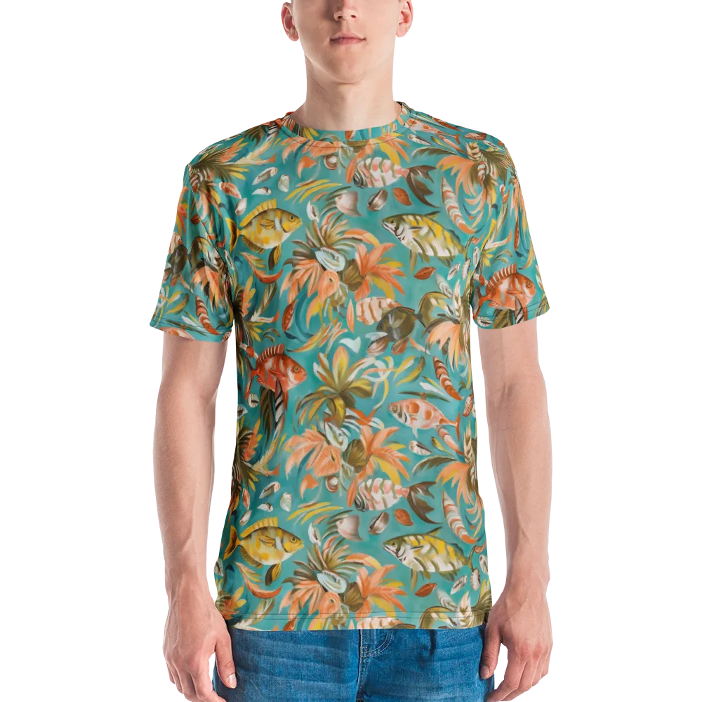 Tropical Undertow on Men's Crew Neck T-Shirt — Front