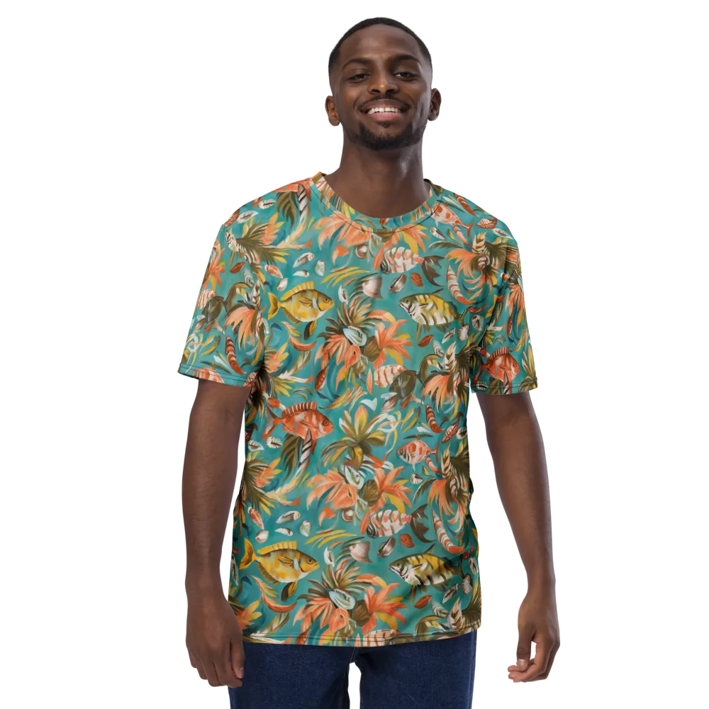 Tropical Undertow on Men's Crew Neck T-Shirt — Front