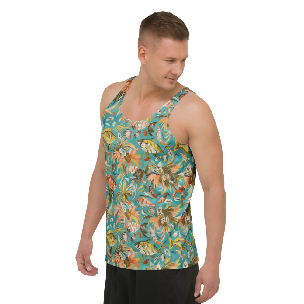 Tropical Undertow on Men's Tank Top — Left Front