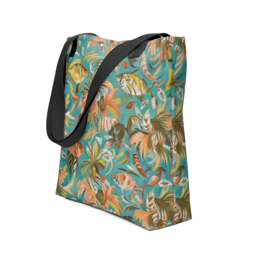 Tropical Undertow on a Tote Bag