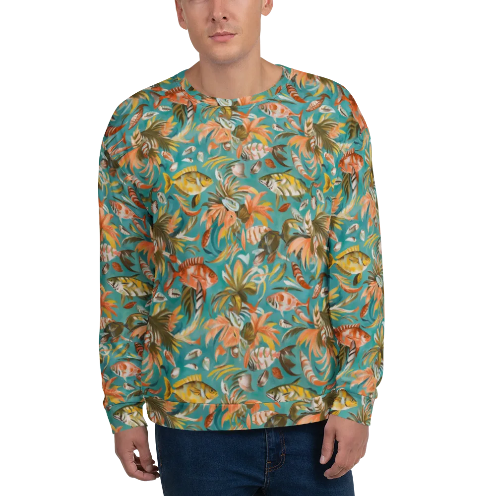 Tropical Undertow on Sweatshirt — Front