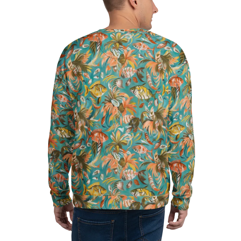 Tropical Undertow on Sweatshirt — Back