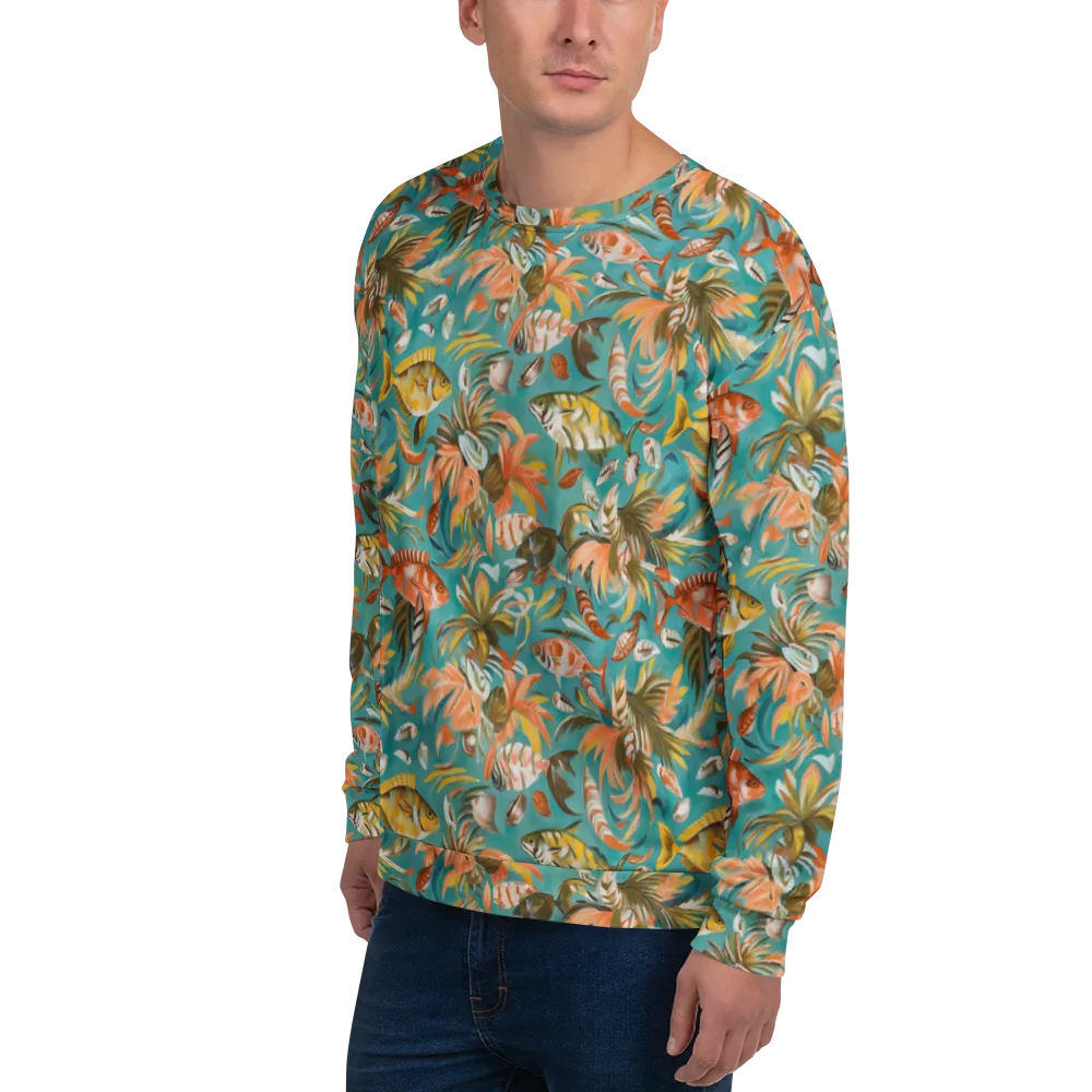 Tropical Undertow on Sweatshirt — Left Front
