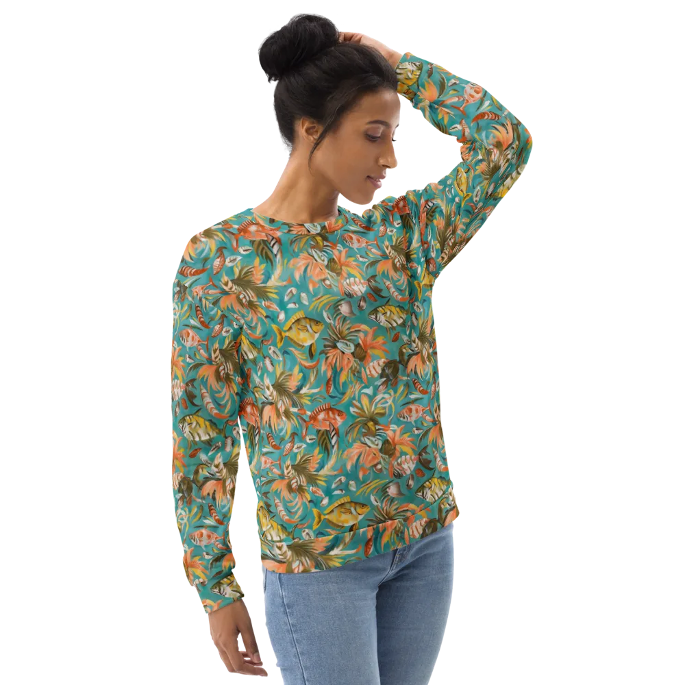 Tropical Undertow on Sweatshirt — Right Front