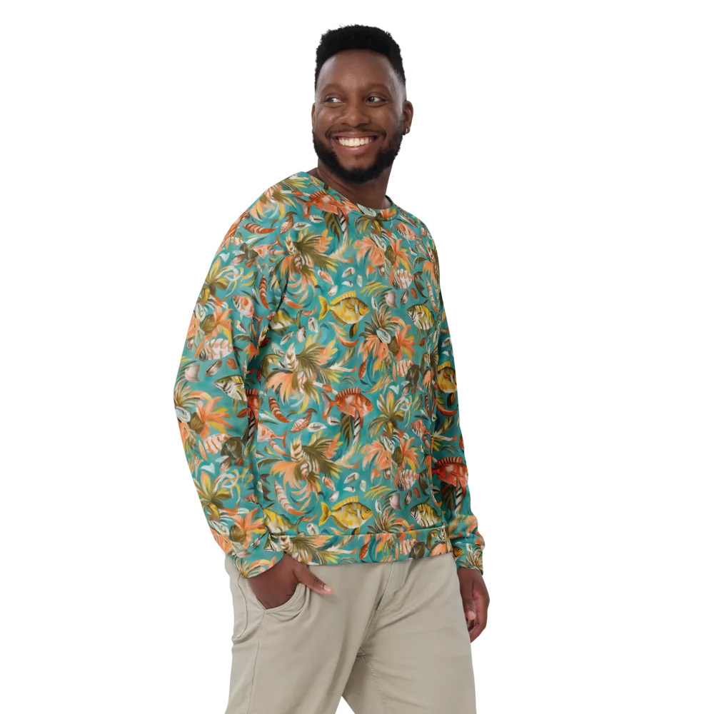 Tropical Undertow on Sweatshirt — Front