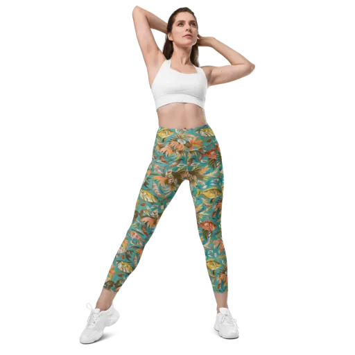 Tropical Undertow on a Leggings with Pockets